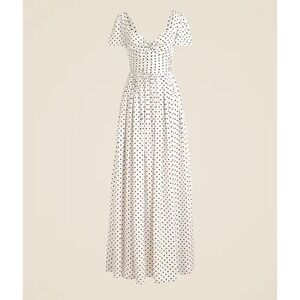 J.Crew Dottie Dress Womens 4 Polka Dot Maxi Preppy Twee Flowy Party‎ Event NWT